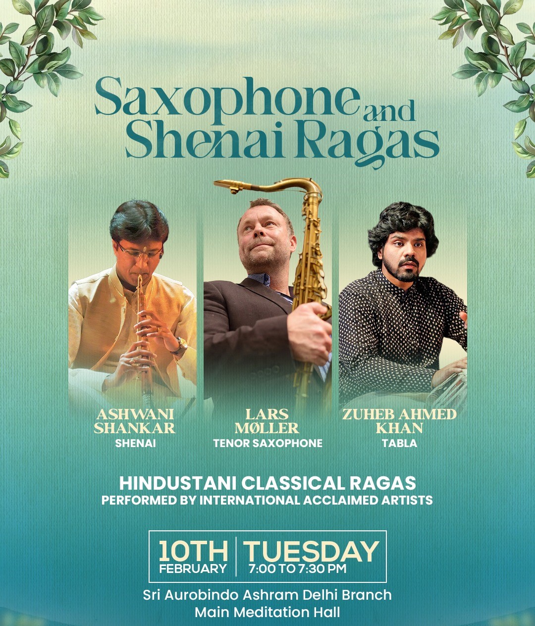 Saxophone and Shenai Ragas